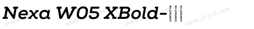 Nexa W05 XBold字体转换